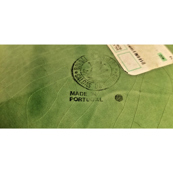 Vintage Kitchen: Bordallo Pinheiro Green Cabbage Leaf Salad Serving Bowl & Plate - Picture 11 of 14